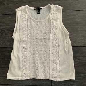 Forever 21 white sleeveless shirt